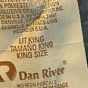 Dan River Navy Blue Geometric Pattern King size Deep fitted sheet
